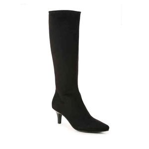 Black knee high boots